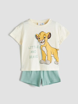 Lc Waikiki Yeni Sezon Aslan Kral Baskılı Erkek Bebek Şortlu Takım