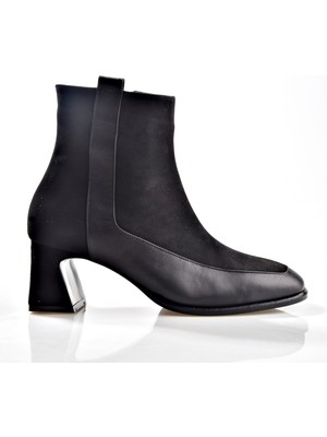 Nish Exclusive 2596 Kadın Deri Topuklu Bot