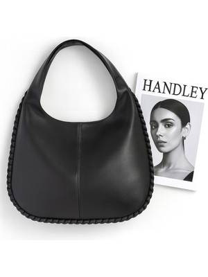 Lüks Büyük Kapasiteli Düğüm Detaylı Omuz Çantası