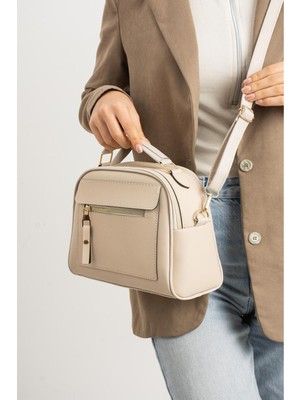 Lüks Klasik Çok Bölmeli El ve Omuz Çantası