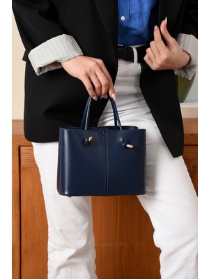 Kadın 3 Bölmeli Kaliteli Şık Çanta Omuzdan Asmalı Elden Tutmalı Askılı