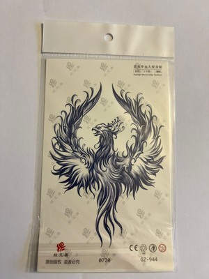 Anka 18X11 cm  1 Ay Kalıcı Kalıcı Geçici Dövme Yapıştırma Dövme