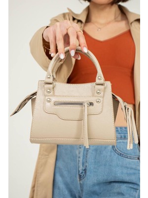 Kadın Mini El ve Omuz Çantası Şık Tasarımlı Çapraz Çanta