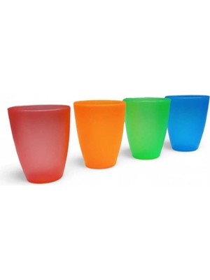 Trump 4 Adet Renkli Plastik Bardak Koku Yapmaz