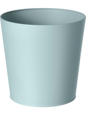 Çelik Saksı, Açık Gri-Mavi, 24 cm