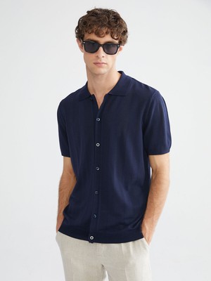 Lc Waikiki Yeni Sezon Standart Kalıp Polo Yaka Erkek Triko Hırka