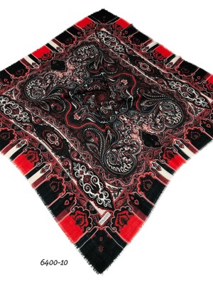 6400 Polist Flamlı Pamuk Eşarp