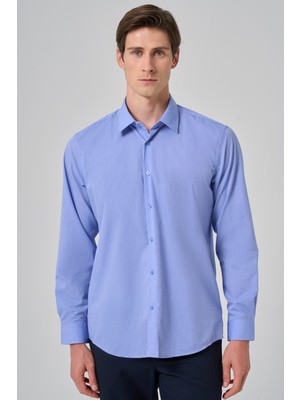  Erkek Mavi Trend Regular Fit Gömlek