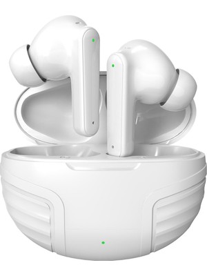 Ls-19 Aktif Gürültü Engelleyici Özellikli Bluetooth 5.4 Kablosuz Airpods Kulaklık Beyaz