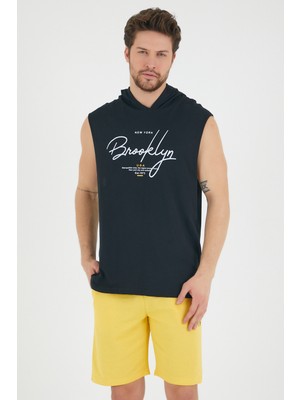 Süperlife Erkek Kapşonlu Regular Fit Tişört SPR22TS118