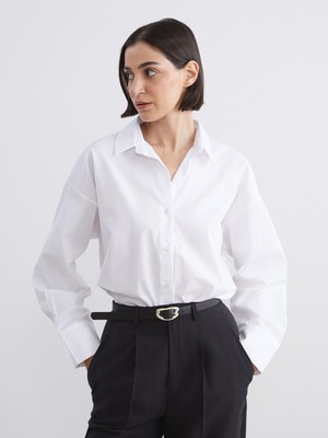 Lc Waikiki Yeni Sezon Düşük Omuzlu Oversize Kadın Gömlek