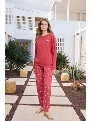 Aydoğan Kadın Asya Termal Kapli Nar Çiçeği Pijama Takım 0491