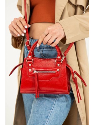 Kadın Mini El ve Omuz Çantası Şık Tasarımlı Çapraz Çanta