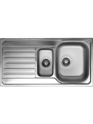 Livinox Dorian 15 1,5 Gözlü 100X50 Sol Mikro Keten Paslanmaz Çelik Mutfak Eviyesi