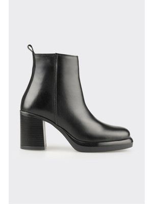 Siyah Deri Kadın Günlük Bot