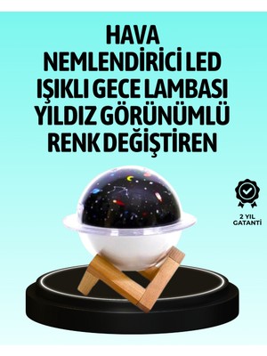 USB ile Çalışan Projektörlü Aromaterapi Nemlendirici Masaüstü Kullanım Için Uygun