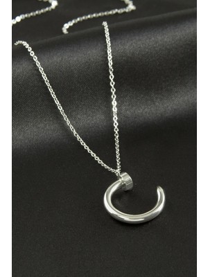 Çivi Lüks Çelik Kolye