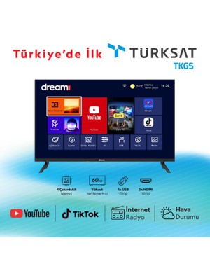 Dreamstar 32DSE100   32" 82 Ekran Uydu Alıcılı Smart Wifi HD LED TV