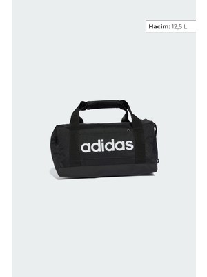 Adidas Linear 12,5 L Spor Çantası JE8347 Ekstra Küçük Boyutlu Siyah Polyester Malzemeden