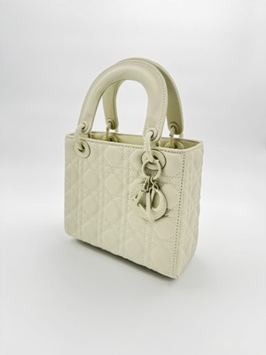 Levidor Lêvi D'or Krem Kare Aksesuar Detaylı El Çantası Orijinal Levid'or Premium