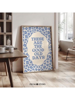 Bunlar Eski Güzel Günler Sanatı, Mavi Çiçekli Cottagecore Sözü