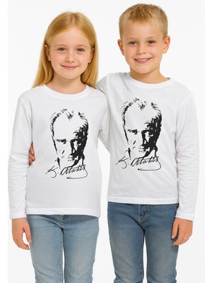 Atatürk Baskılı Uzun Kol Tişört