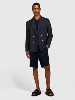 Sisley   %100 Keten Slim Fit Bermuda Şort