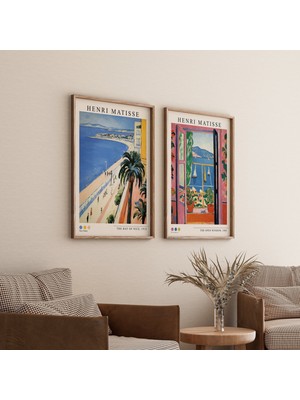 Henri Matisse Kıyı Baskıları 2'li Set, Matisse Sanatı, Matisse, Baskılar