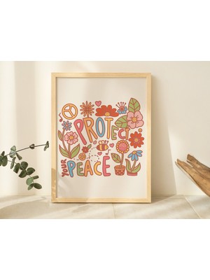 Retro Kır Çiçeği Posteri, Pastel Karalamalar Baskısı, Çiçek Pazarı Posteri, Çiçek Baskısı