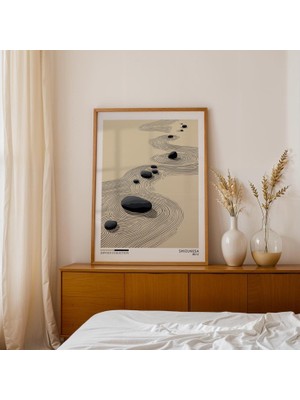 Beige Japandi Art : Zen Meditation Room Decor ( )