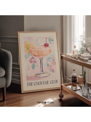 Pastel Martini Kokteyli: Eğlenceli Bar Arabası Sanatı ( )