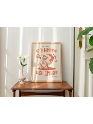 Retro Söz Duvar Baskısı, Daha Fazla Espresso Duvar Dekoru, Kahve Sanat Baskısı, Mutfak Duvar Sanatı, A5 A4 A3 Kahve Posteri