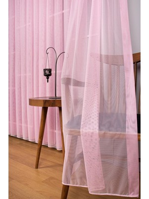 Grek Pembe Tül 1 \ 3 Sık Pileli Kırışmaz Ütü Istemez Grek Pembe Tül Pano, Fon, Tül, Perde,