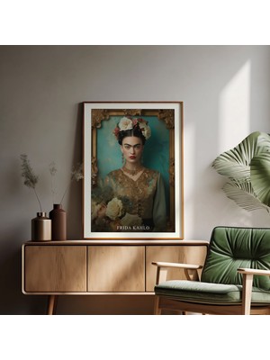 Frida Kahlo Vintage Portre Posteri
