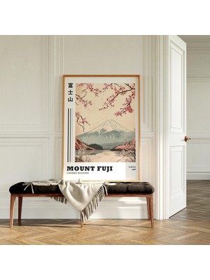 Geleneksel Japon Fuji Dağı Duvar Sanatı, Fuji Dağı Posteri, Japandi Duvar Sanatı, Japon Duvar Sanatı
