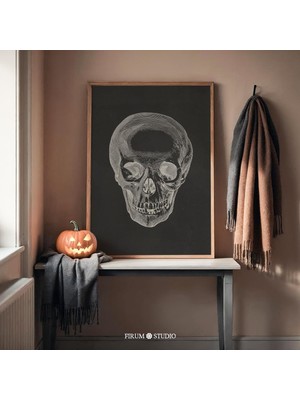 Kafatası Sanatı, Cadılar Bayramı, Karanlık Akademi Dekoru, Kasvetli Duvar Sanatı, Kendin Yap Cadılar Bayramı Dekoru