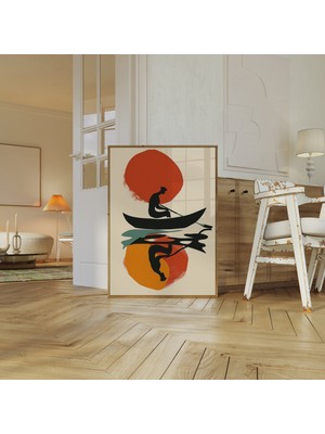 Orta Yüzyıl Modern, Matisse Esintili, Soyut Duvar Sanatı, Matisse Duvar Sanatı, Bohem Duvar Sanatı