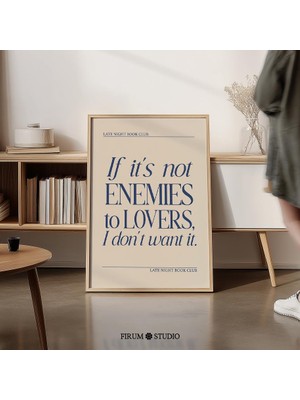 Düşmanlardan Sevgiliye Alıntı Duvar Sanatı, Booktok Tipografisi