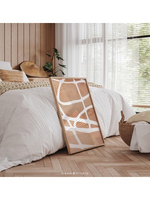 Terakota Modern Soyut Sanat, Oturma Odası Duvar Sanatı