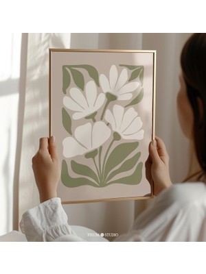 Adaçayı Yeşili Çiçek Sanatı, Soyut Bahar Dekoru