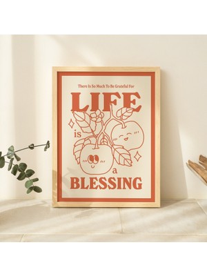 Retro Meyve Baskısı, Dua Onaylama Illüstrasyonu, Pazar Duvar Dekoru, Yeşil Turuncu Baskılar