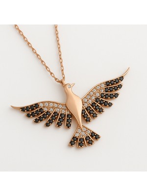 Anka Kuşu 925 Ayar Gümüş Kadın Kolye