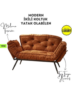 Luna Verona Edition | Mekanizmalı Ikili Kanepe | Şıklık ve Konforun Buluşması