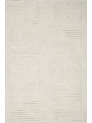 Aren Halı Grotte Modern Krem Bohem Modeli Polyester Makine Halısı