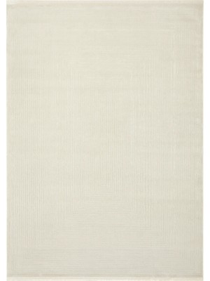 Aren Halı Mele Çerçeveli Krem Polyester Makine Halısı