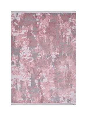 Aren Halı Maida Modern Pembe Gri Bambu ve Akrilik Makine Halısı