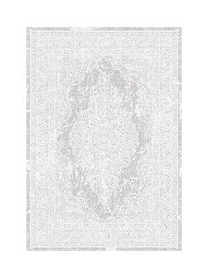 Aren Halı Pegnitz Klasik Göbekli Gri Viskon ve Akrilik Pamuk Tabanlı Makine Halısı