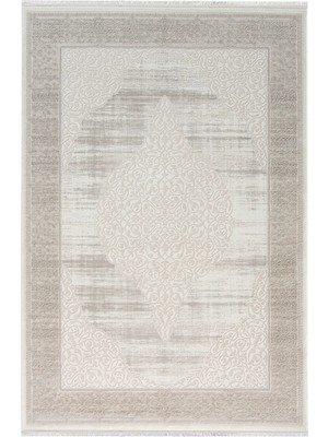Aren Halı Cerano Çerçeveli Bej Göbekli Polyester Makine Halısı