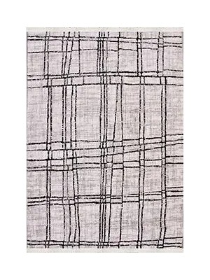 Aren Halı Freital Modern Gri Mikropolyester Pamuk Tabanlı Makine Halısı
