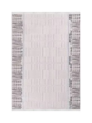 Aren Halı Sabato Modern Gri Mikropolyester Pamuk Tabanlı Makine Halısı